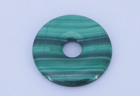 NGP706 40mm natural malachite gemstone donut pendant