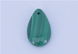 NGP714 12*20mm flat teardrop natural malachite gemstone pendant