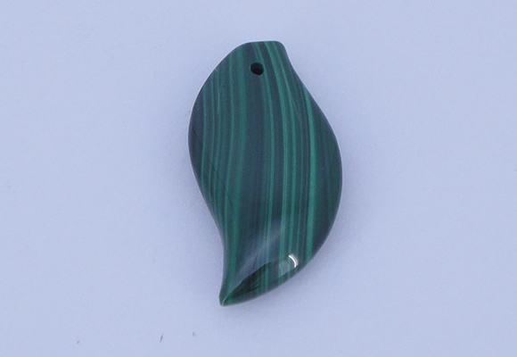 NGP715 15*37mm marquise natural malachite gemstone pendant