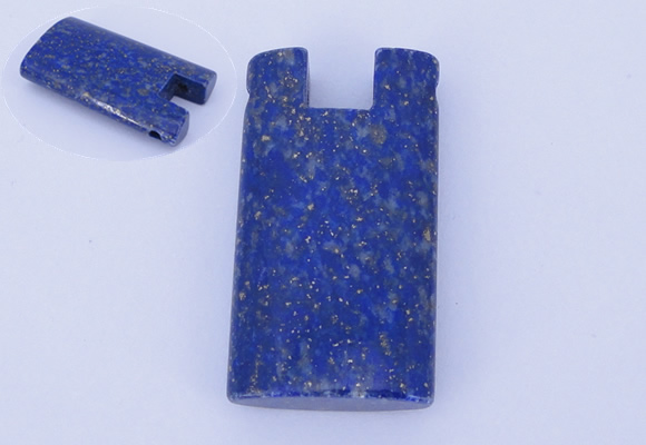 NGP725 18*32mm rectangle natural lapis lazuli gemstone pendant
