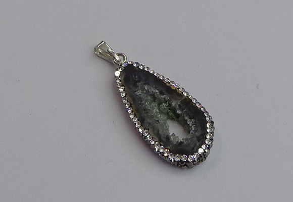 NGP7432 20*25mm - 20*35mm freeform druzy agate pendants