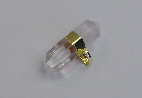 NGP7441 12*45mm sticks white crystal pendants wholesale
