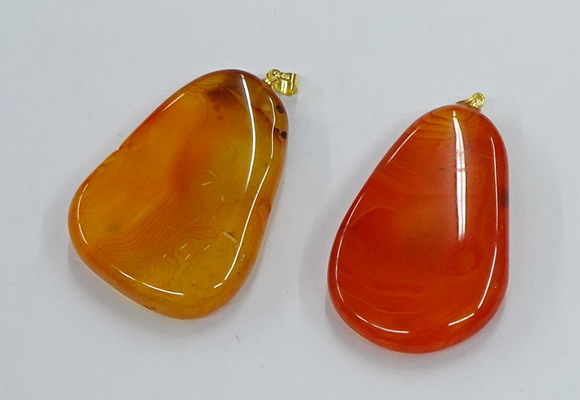 NGP8648 30*45mm - 35*50mm freeform agate pendants wholesale