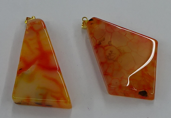 NGP8659 20*40mm - 40*50mm freeform agate pendants wholesale