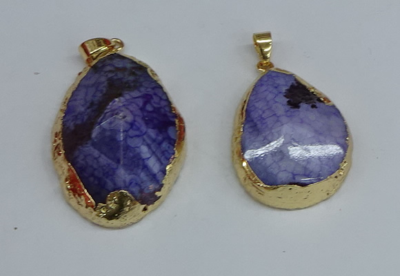 NGP8689 28*35mm - 30*40mm freeform agate pendants wholesale