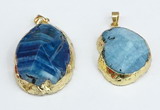 NGP8691 28*35mm - 30*40mm freeform agate pendants wholesale