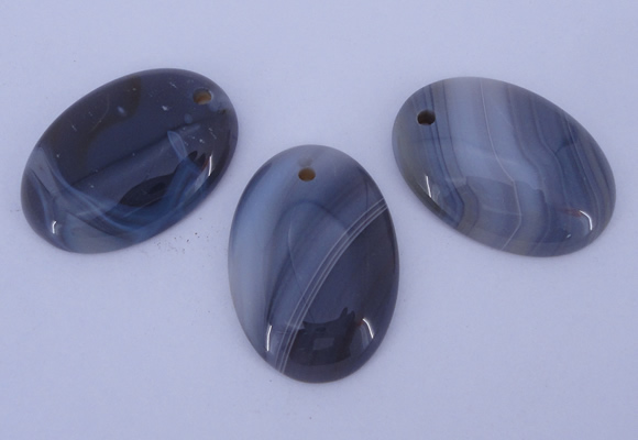 NGP874 5PCS 24*34mm oval agate gemstone pendants wholesale