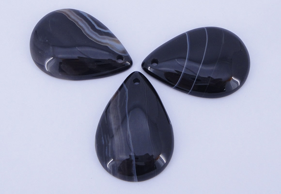 NGP887 5PCS 27*38mm flat teardrop agate gemstone pendants wholesale