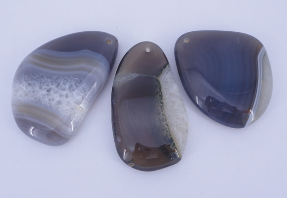 NGP908 5PCS 35-45mm*50-65mm freeform agate druzy geode gemstone pendants