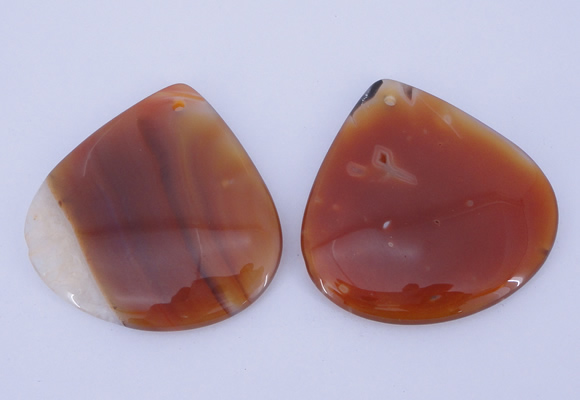 NGP923 5PCS 50*50mm flat teardrop agate druzy geode gemstone pendants
