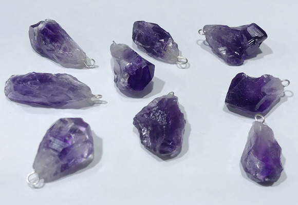 NGP9750 10*16mm-18*25mm freeform amethyst pendants wholesale