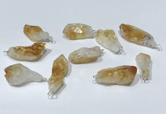 NGP9755 10*16mm-18*25mm freeform citrine pendants wholesale