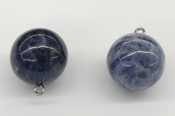NGP9846 20mm round sodalite gemstone pendants