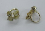 NGR149 8*10mm - 15*20mm nuggets druzy quartz rings wholesale