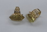NGR201 15*25mm - 16*30mm faceted nuggets lemon quartz rings