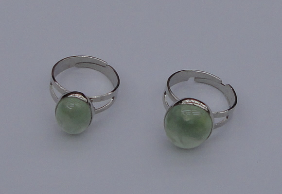 NGR208 10*14mm – 12*16mm freeform prehnite rings wholesale