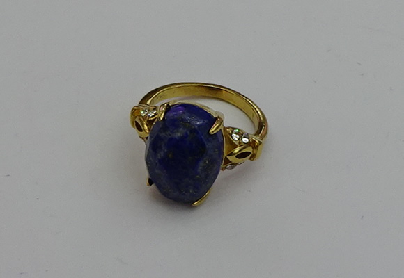 NGR2092 10*15mm faceted oval lapis lazuli gemstone rings