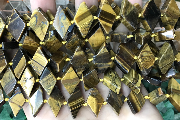 NUGG118 15 inches 12*18mm - 13*20mm freeform yellow tiger eye beads