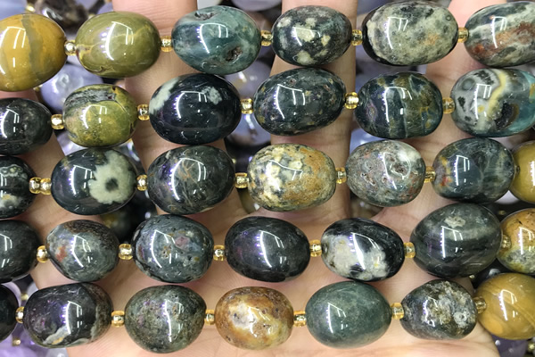 NUGG174 15 inches 10*12mm - 13*18mm nuggets ocean agate beads
