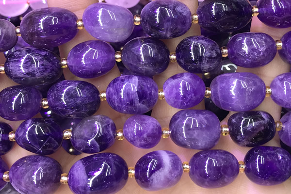 NUGG175 15 inches 10*12mm - 13*18mm nuggets amethyst beads