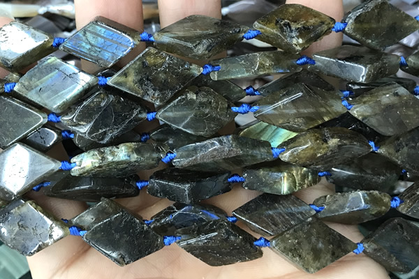NUGG99 15 inches 12*18mm - 13*20mm freeform labradorite gemstone beads