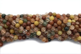 QUAR40 15 inches 8mm round mixed quartz gemstone beads