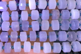 ROND153 14 inches 8*12mm faceted rondelle blue lace agate beads