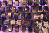 ROND157 14 inches 8*12mm faceted rondelle yellow tiger eye beads