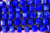 ROND158 14 inches 8*12mm faceted rondelle lapis lazuli beads