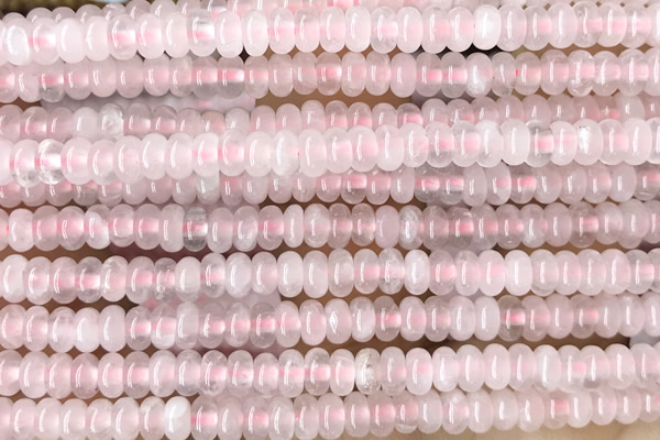 ROND167 15 inches 2*4mm rondelle rose quartz gemstone beads