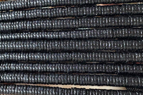 ROND239 15 inches 1.5*6mm heishi jade gemstone beads