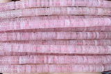 ROND244 15 inches 1.5*6mm heishi rose quartz gemstone beads