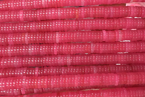 ROND248 15 inches 1.5*6mm heishi jade gemstone beads