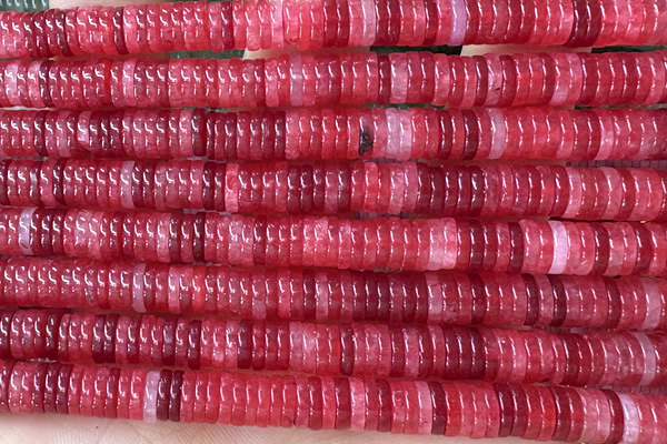 ROND249 15 inches 1.5*6mm heishi jade gemstone beads