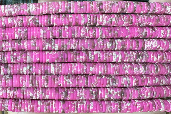 ROND250 15 inches 1.5*6mm heishi imitation sea sediment jasper beads