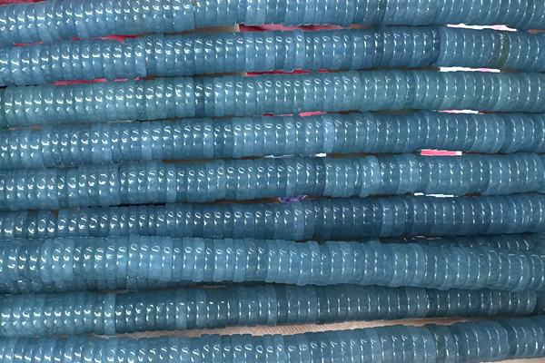 ROND257 15 inches 1.5*6mm heishi jade gemstone beads