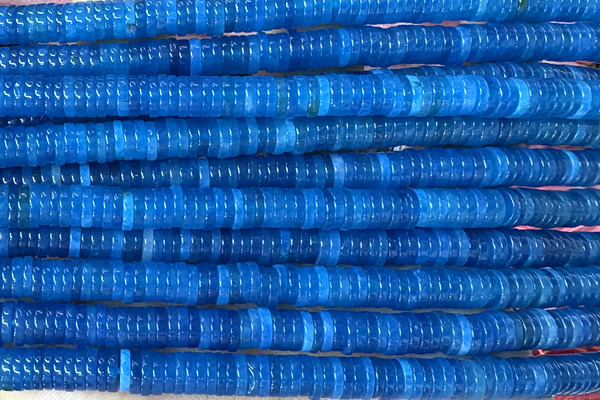 ROND258 15 inches 1.5*6mm heishi jade gemstone beads