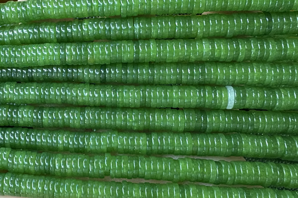 ROND262 15 inches 1.5*6mm heishi jade gemstone beads