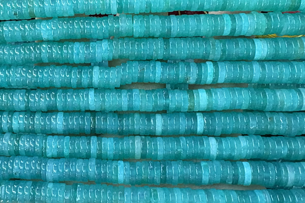 ROND289 15 inches 1.5*6mm heishi jade gemstone beads