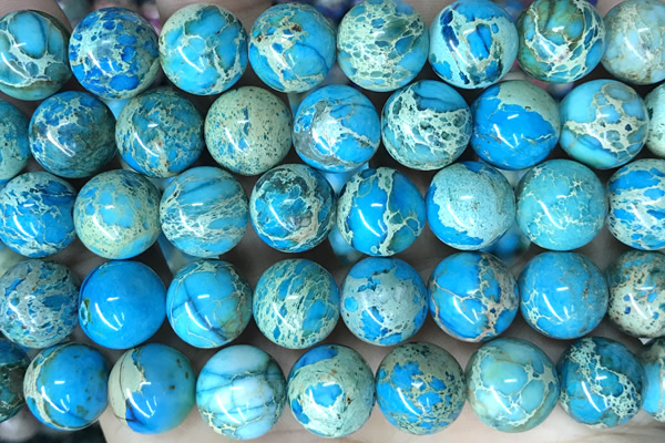 SEAS133 15 inches 12mm round dyed imperial jasper beads