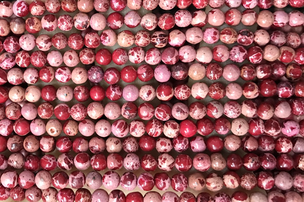 SEAS16 15 inches 4mm round dyed imperial jasper beads