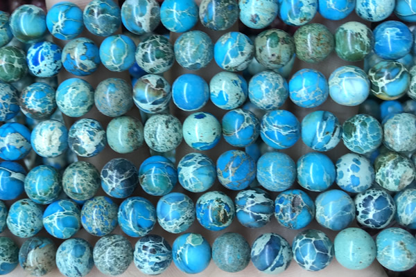SEAS68 15 inches 8mm round dyed imperial jasper beads