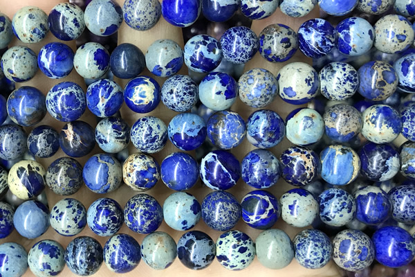SEAS72 15 inches 8mm round dyed imperial jasper beads