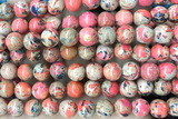 SEAS81 15 inches 8mm round dyed imperial jasper beads