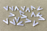 Shel36 9*10mm Natural White Shell Alphabet Letter Pendant