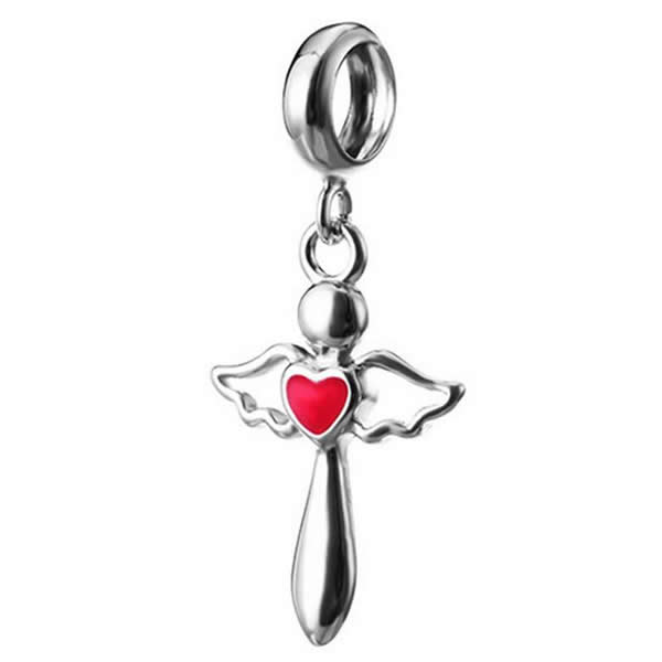 Silv128 15*24mm 925 Sterling Silver Penguin Pendant Enamel Plated