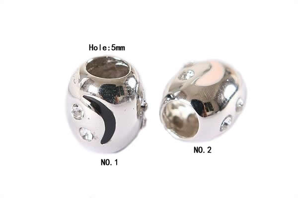 Silv170 10*11mm 925 Sterling Silver Beads Enamel Plated