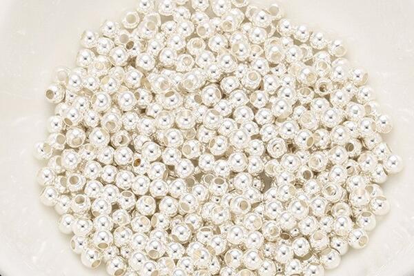 Silv21 5mm, 6mm, 8mm, 10mm 925 Sterling Silver Beads