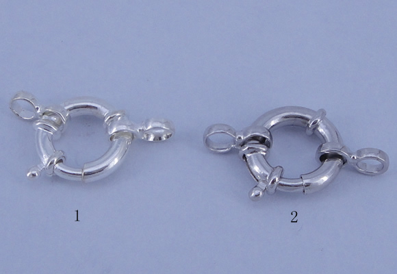 SSC202 5pcs 12mm 925 sterling silver spring rings clasps