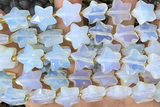 STAR43 15 inches 14mm faceted star opal gemstone beads